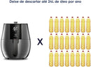 Fritadeira Elétrica sem oleo - Airfryer 4L 8 receitas pré-sugeridas desligamento automatico cesto removivel 1400W EAF30 grafite 220v