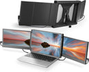 Monitor portátil para laptop, tela IPS Full HD de 12 polegadas da TeamGee, extensor de tela de monitor triplo duplo, plugue e Play HDMI/USB-A/tipo-C para Windows, Chrome e Mac, serve
